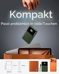 INIU 10000mAh Power Bank, Mini 45W Schnellladung Reise Gadgets PowerBank - Gr&uuml;n