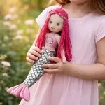 Sweety Toys 13333 Stoffpuppe Softpuppe Meerjungfrau Pl&uuml;schtier Prinzessin 45...