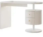 Schreibtisch Vicco Lara Wei&szlig; Hochglanz 120 x 50 cm mit 2 Schubladen, Model...