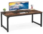 Schreibtisch Computertisch 180 x 90 x 77 cm Rustikales Braun Arbeitstisch...