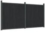 vidaXL Zaunelement Grau 353x186 cm WPC - Grau