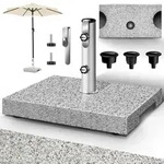 tillvex&reg; Granit Sonnenschirmst&auml;nder mit Transportgriff Grau - 27 kg...