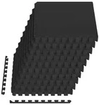 vidaXL Fu&szlig;matten 50 stk. Schwarz 18 m2 EVA-Schaum - Schwarz