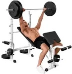 HOMCOM Multifunktional Trainingsbank Verstellbar Hantelbank f&uuml;r...