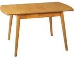 BELIANI Esstisch Hellbraun Gummibaumholz 100/130 x 80 cm Ausziehbar mit