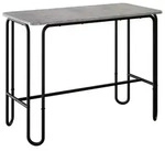 vidaXL Esstisch 100 x 50 x 75 cm Holzwerkstoff Betongrau Rechtwinklig - Grau