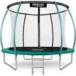 Neo-Sport 10ft/312cm profiliertes Gartentrampolin mit Innennetz - T&uuml;rkis