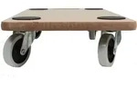 2er Set Transportroller SOFT WHEEL indoor MDF Platte 200 kg