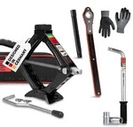 HEYNER&reg; Scherenwagenheber Set 0,8 t, 100-323 mm Hubh&ouml;he Wagenheber Bundle...