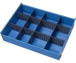 Rau Schubladen-Einteilungs-Set BxTxH 70x430x105/130 3 + 2 Rasterleisten