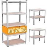 TroniTechnik&reg; Schwerlastregal, Kellerregal, Lagerregal, 40 x 90 x 180 cm, Regal mit