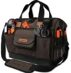 Werkzeugtasche aus gewachstem Segeltuch mit 45 F&auml;chern, 40,6 cm, robust, mit...