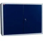 STIER Wandschrank, sichere & platzsparende Aufbewahrung, blau