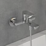 Villeroy & Boch O.novo Einhebel-Badewannenarmatur - Silber