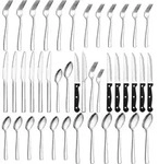 36-teiliges Besteck-Set aus Premium-Edelstahl (6 - Silber