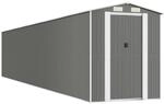 vidaXL Ger&auml;teschuppen Hellgrau 192x1021x223 cm Verzinkter Stahl