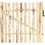 Einzeltor Premium Haselnuss ohne Pfosten 100 x 120 cm Lattenabstand 4-5 cm natur