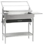 BBQ-Toro Flip Grill mit 360&deg; drehbarem Grillrost Edelstahl, 110 x 60 x 110 cm,