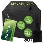 KRUMAD Grillabdeckung 145x61x117 cm Wasserdicht UV best&auml;ndig Abdeckhaube mit