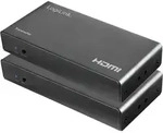 LogiLink HDMI extender set over LAN, KVM, 50m, 2xUSB,1080p/60Hz,HDCP,IR,loop out -