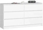 AKORD Furniture Factory OP0LK-1BIA004, Wei&szlig;, 6 Schublade(n), Matt, 16 mm, 60...