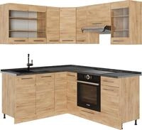 Eckk&uuml;che Vicco Fame-Line Goldkraft Eiche/Goldkraft Eiche 190 x 160 cm, AP Anthrazit,