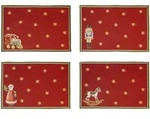 Villeroy & Boch Platzset Toys Delight Gobelin Jubil&auml;um 4-teilig - Rot