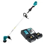 Makita DUR 190 LRT2X9 Akku Rasentrimmer 18 V 300 mm Brushless + 2x Akku 5,0 Ah +
