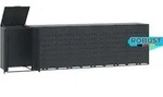 M&uuml;lltonnenbox GORILO f&uuml;r 6 Tonnen Anthrazit 414x79x117 cm Stahl 