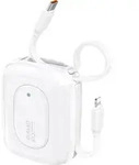 Dudao K32 10000mAh 22,5W Powerbank mit Kabel - Wei&szlig;