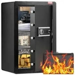 VEVOR Einzelt&uuml;r 4,0 cu.ft Safe Box mit Schl&uuml;sselverschluss & Passwort, Safe Lock