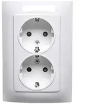 Kontakt-Simon CGSZ2Z/11, Wei&szlig;, Kunststoff, IP20, 250 V, 83 mm, 48,5 mm - Wei&szlig;