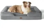 Orthop&auml;disches Hundebett Ergonomisches Hundesofa 97x71 cm Grau mit...