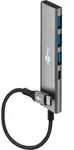 Goobay Slim 4-Port USB-Hub, USB-C auf USB-C/USB-A, 5 Gbit/s, USB-C-Stecker > 1x
