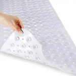 Badewannenmatte Extra Lang Anti-Rutsch 100 x 40 cm Wei&szlig;