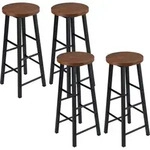 WOLTU Barhocker 4er Set Bistrohocker, Gestell aus stabilem Stahl, Sitzfl&auml;che...