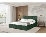 ALTDECOR Polsterbett mit Bettkasten - NATA 180x200 Gr&uuml;n, Bett mit Kopfteil,...