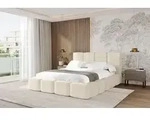 ALTDECOR Polsterbett mit Bettkasten - NATA 160x200 Beige, Bett mit Kopfteil,...