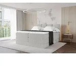 ALTDECOR Boxspringbett - H3/H4 Matratze und Topper - NINA KING - 140x200 - Grau...