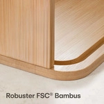 Praknu Brotkasten klein aus Holz mit Schiebet&uuml;r - Brotaufbewahrung 33x23cm -