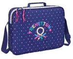 Safta Benetton 38x28x6 Cm Laptoptasche Blau Kinder Blau One Size - Blau