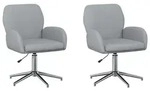 vidaXL B&uuml;rost&uuml;hle 2 Stk. 54 x 58 x 90 cm Hellgrau Stoff - Hellgrau