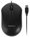 Macally QMOUSE-B, Beidh&auml;ndig, Optisch, USB Typ-A, 1200 DPI, Schwarz - Schwarz