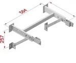 Hymer Wandkonsole Stahl verzinkt verstellbar 0,6-0,8m
