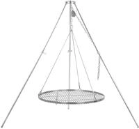 BBQ-Toro Dreibein Schwenkgrill mit &Oslash; 70 cm Grillrost, Edelstahl, H&ouml;henverstellbar