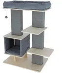 Kerbl Noah IV, Katzenkratzbaum, Freistehend, Grau, 750 mm, 500 mm, 1140 mm - Grau