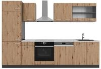 K&uuml;chenzeile Vicco R-Line Artisan Eiche/Anthrazit 300 cm , AP Marmor, Model...