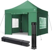 VOUNOT&reg; Verst&auml;rktes Pavillon 3x3m, Wasserdichter Faltpavillon mit 4