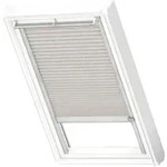 VELUX Dachfenster Plissee blickdicht silbergrau mit grauem Alu-Rahmen...