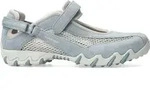 Allrounder Sneaker Niro 91/06, Velourleder mit offenem Mesh, Hellblau, Fu&szlig;bett...